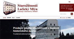 Desktop Screenshot of lucickymlyn.cz