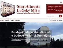 Tablet Screenshot of lucickymlyn.cz